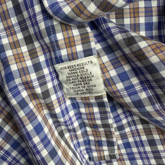 Peter Millar Button Down Shirt Long Sleeve XL Multicolor Plaid Pocket - Picture 6 of 8